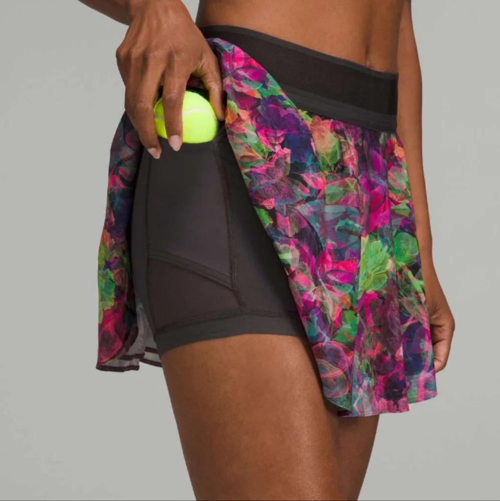 Lululemon Court Rival High-Rise Skirt 2 Vivid Floral Tone Multi